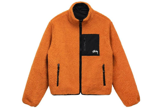 Stussy 8 Fleece Jacket Orange