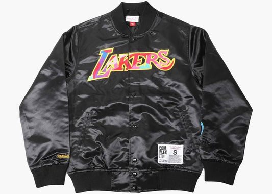 Lakers X Murakami Mitchell & Ness Black Jacket