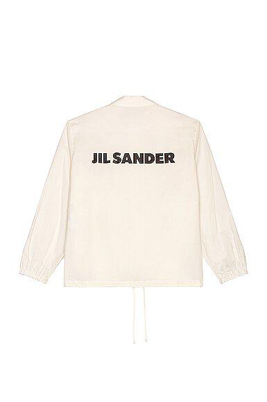 JIL SANDER Logo Xhaketë e bardhë