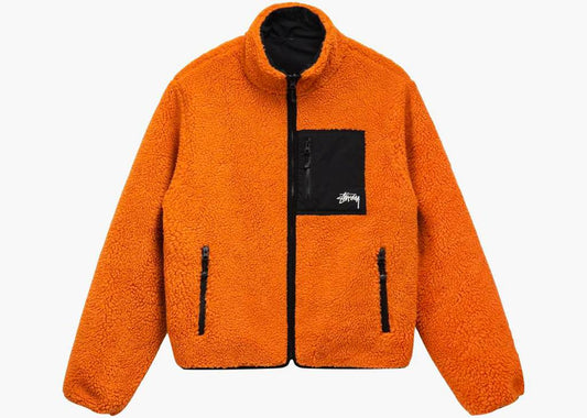 Stussy 8 xhaketë me qeth portokalli